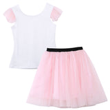Lovely T-shirt+ tutu Skirt mother daughter dresses
