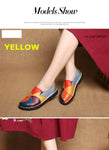 Leather Loafers Colorful Shoes