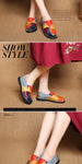 Leather Loafers Colorful Shoes