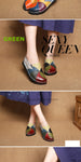 Leather Loafers Colorful Shoes