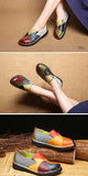 Leather Loafers Colorful Shoes