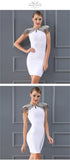 Celebrity White Bandage Dress