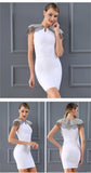 Celebrity White Bandage Dress