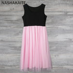 Mom and Daughter Pink Princess Dress