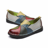 Leather Loafers Colorful Shoes