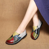 Leather Loafers Colorful Shoes