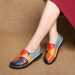 Leather Loafers Colorful Shoes