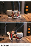 Leopard mixed colors sneakers