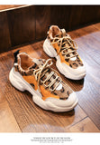 Leopard mixed colors sneakers