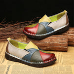 Leather Loafers Colorful Shoes