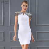 Celebrity White Bandage Dress