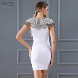 Celebrity White Bandage Dress