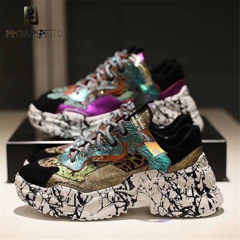 Trendy Chunky Camouflage Sneakers