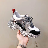 Cowhide women's sneakers