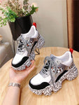 Cowhide women's sneakers