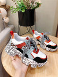 Cowhide women's sneakers