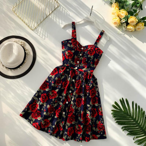 Floral Vintage Short Dress