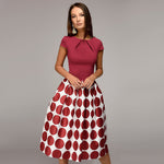 Women Vintage Dot Dress