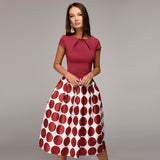 Women Vintage Dot Dress