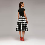 Women Vintage Dot Dress