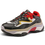 Leather Colorful Women's Sneakers